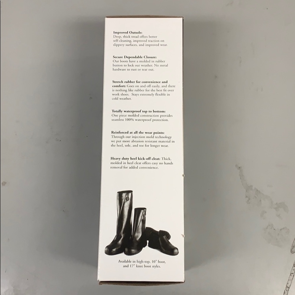 Tingley 10” Rubber Overshoes Size 14-15 1/2 Men’s - Picture 4 of 7